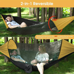 Nylon Camping Hammock w/ Mosquito Net