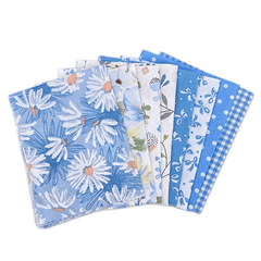 8pcs Set Printed Cotton Fabric Patchwork Cloth Doll DIY Sewing Quilting Material