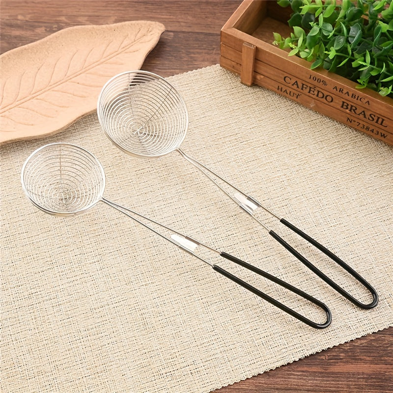 Stainless Steel Skimmer Ladle Long Handle Anti-scalding Hot Pot Filter Spoon