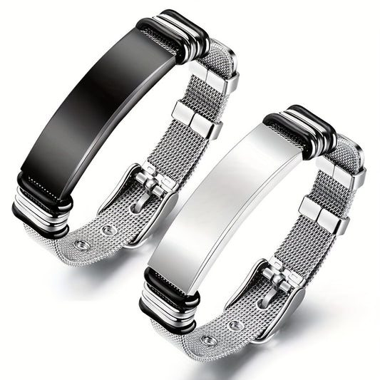 Stainless Steel Couple Bracelet Titanium Steel Unisex Bracelet