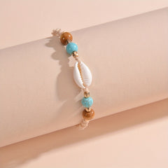 Shell Shape Beads Anklet Bracelet for Women & Girls