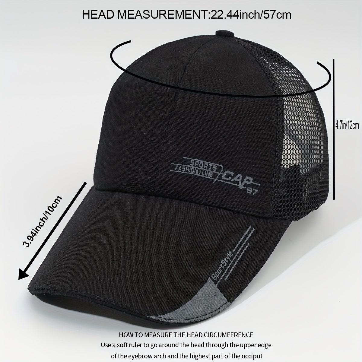 Sun Protection Baseball Cap Outdoor Hat Men's Women's Sunshade Peaked Cap