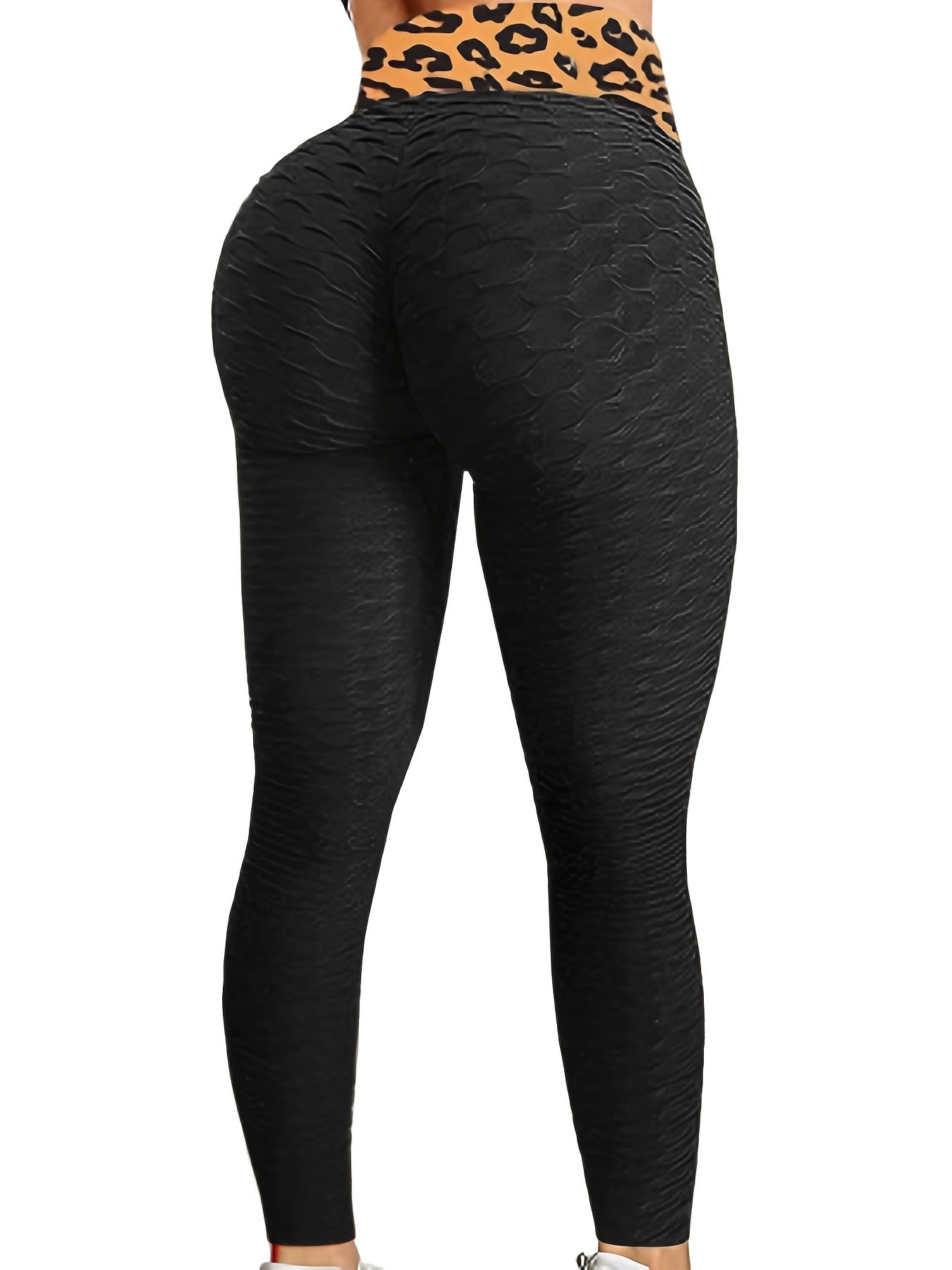 Honeycomb Leggings High Waist Skinny Leggings Spring Summer Women's