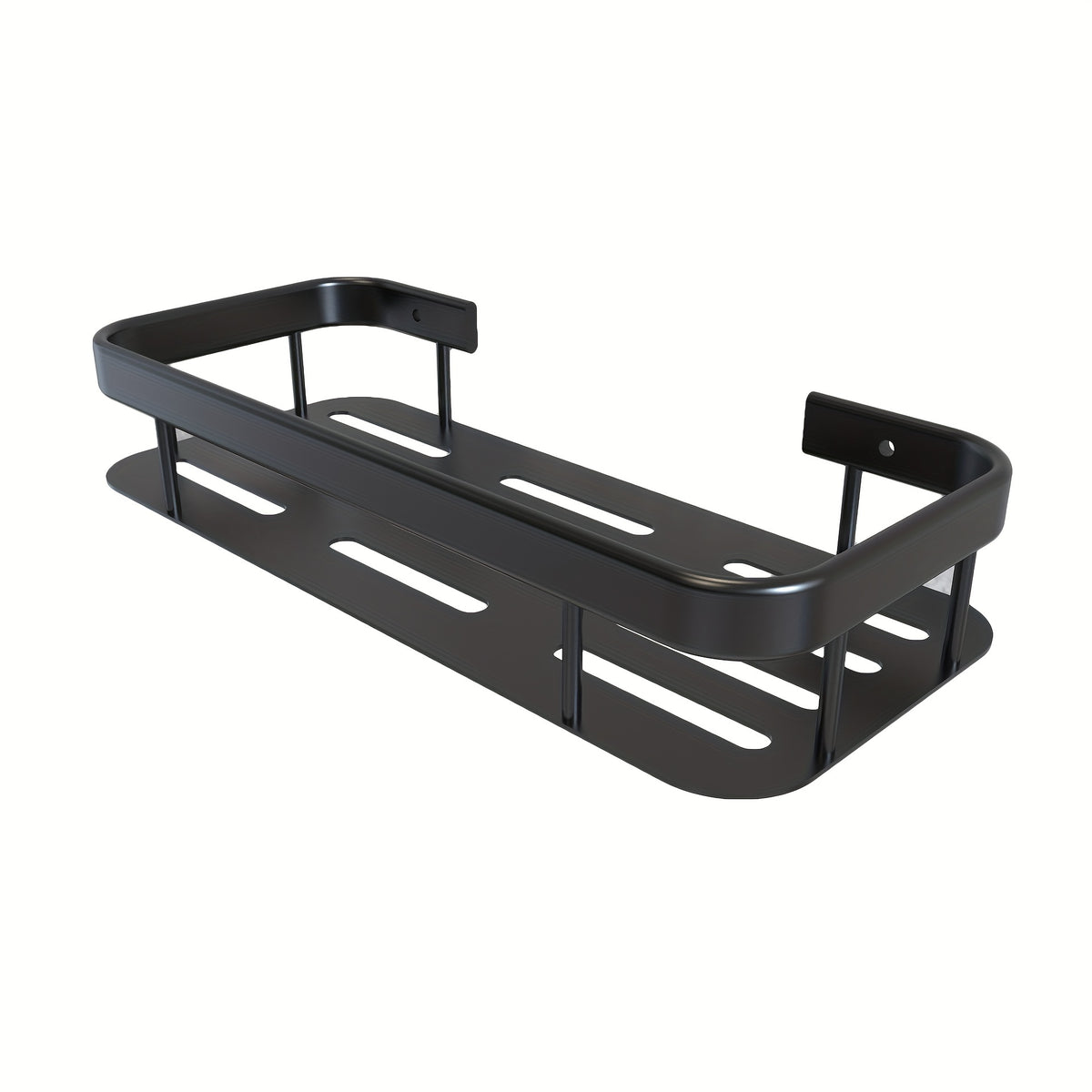Home Storage Rack Aluminum Square Basket Wall-mounted Shelf for Bathroom Wash