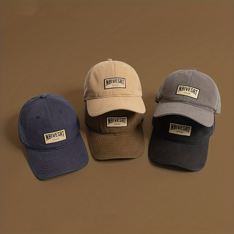 Japanese Retro Soft Top Baseball Cap Patched Sunshade Peaked Cap