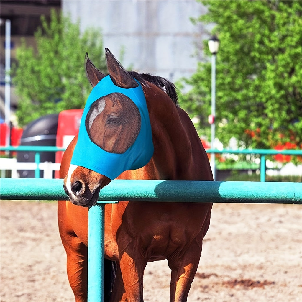 Durable Horse Fly Mask with Eyes and Ear Protection