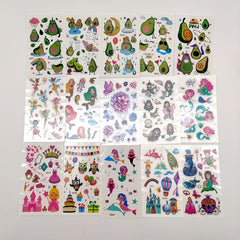 60 Cute Animal Tattoo Stickers Pack