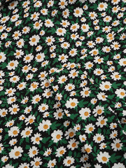  Women's Ditsy Print Button Up Blouse
