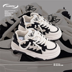 HUANQIU Lace-up Platform Skate Shoes for Women