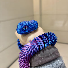 3D Printed Snake w/ Hand Painted Eyes 85cm - Rainbow/Candy Options