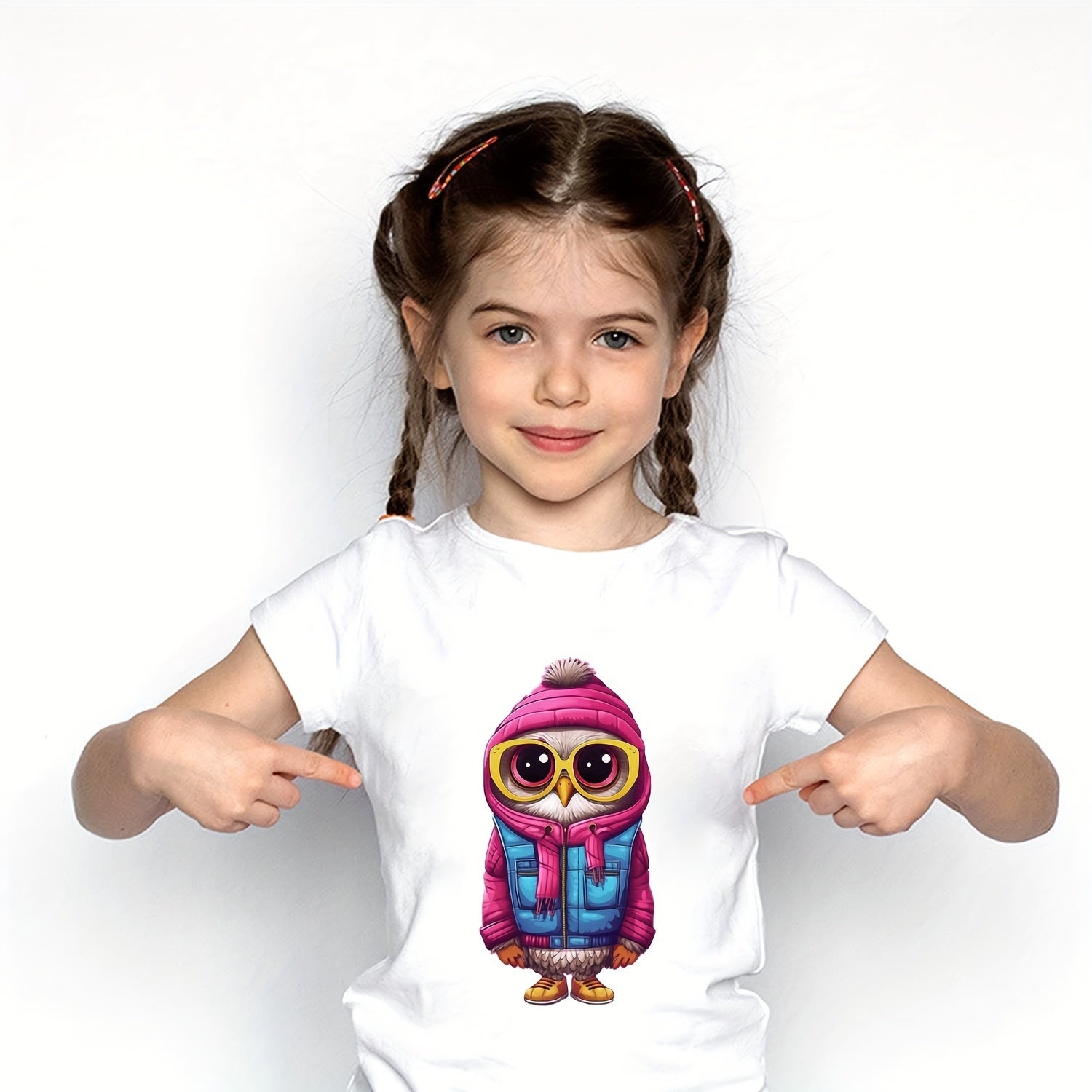 4 Owl Iron On Patches For Girls Clothing Pillow Bag Printing S