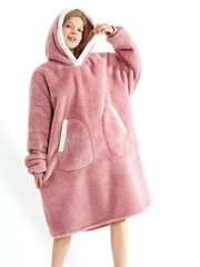  Women's Oversized Wearable Blanket with Pocket
