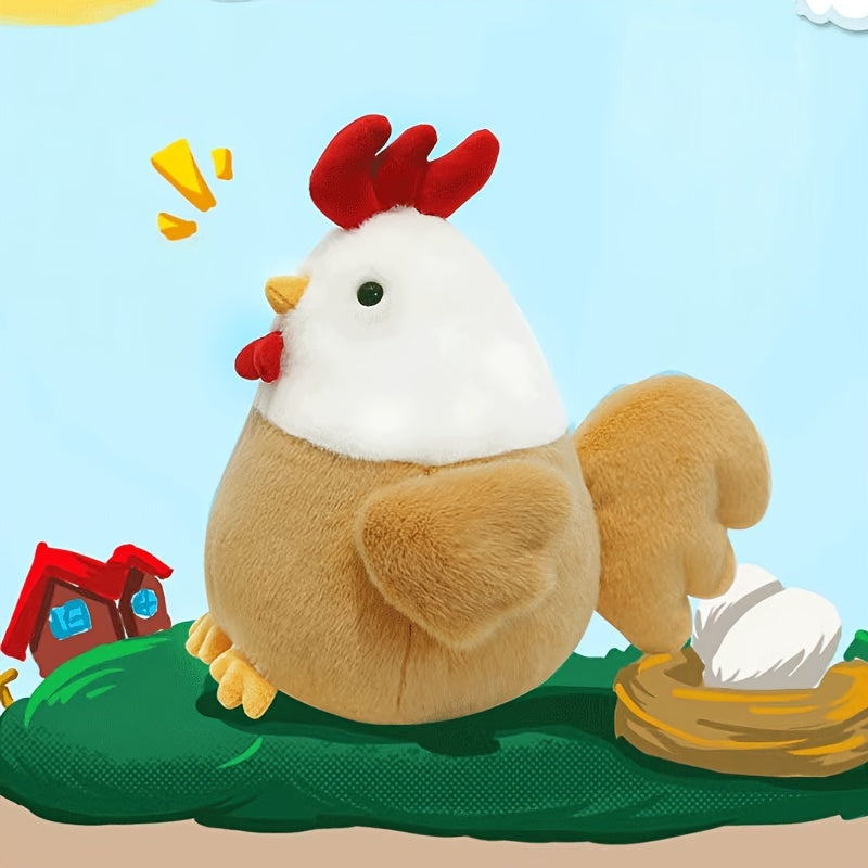 Plush Chicken Rooster Doll Soft Bedroom Pillow Gift