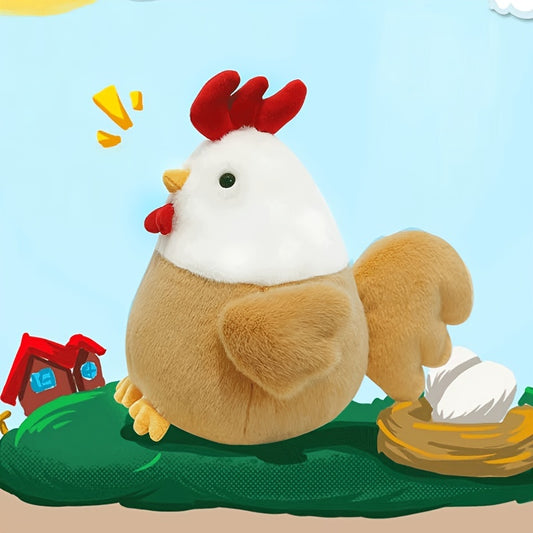 Plush Chicken Rooster Doll Soft Bedroom Pillow Gift