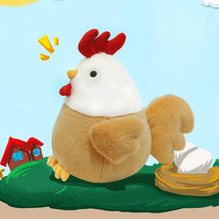 Plush Chicken Rooster Doll Soft Bedroom Pillow Gift