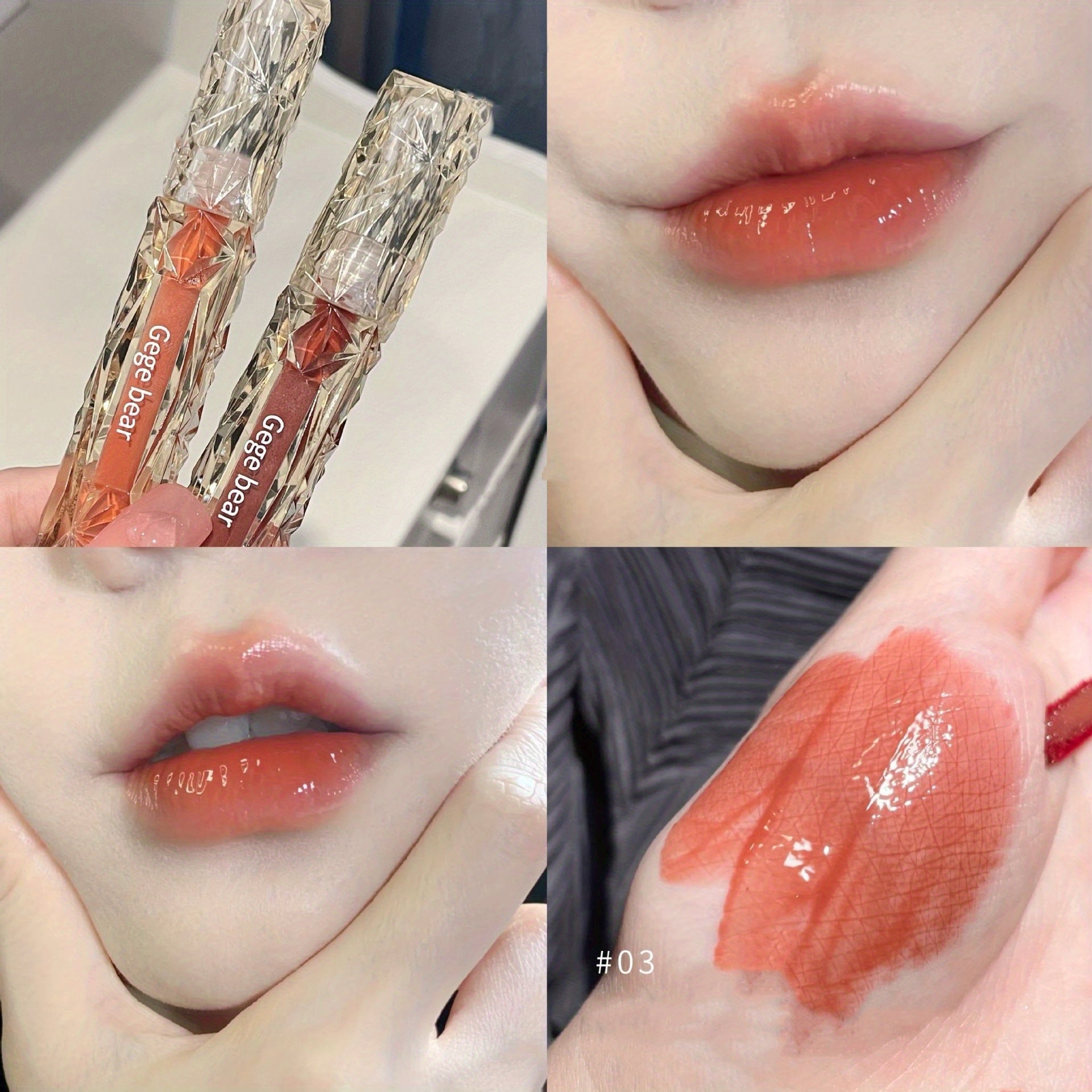 Crystal Clear Drill Lip Gloss Long Lasting Non Stick