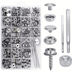 323pcs Marine Canvas Snap Kit Stainless Steel Components