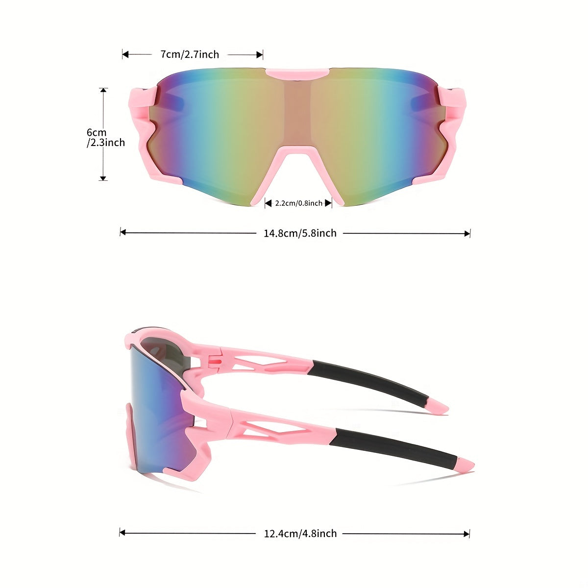 Men's Cycling Glasses Outdoor Sports Sunglasses Goggles with Case