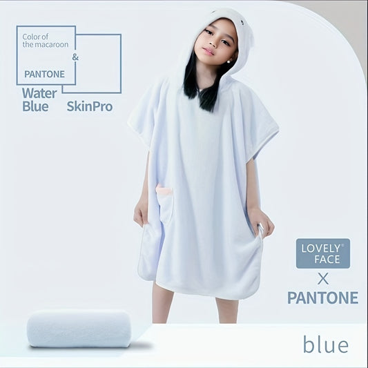 Microfiber Hooded Bathrobe Wearable Bath Towel Soft Absorbent Bath Skirt