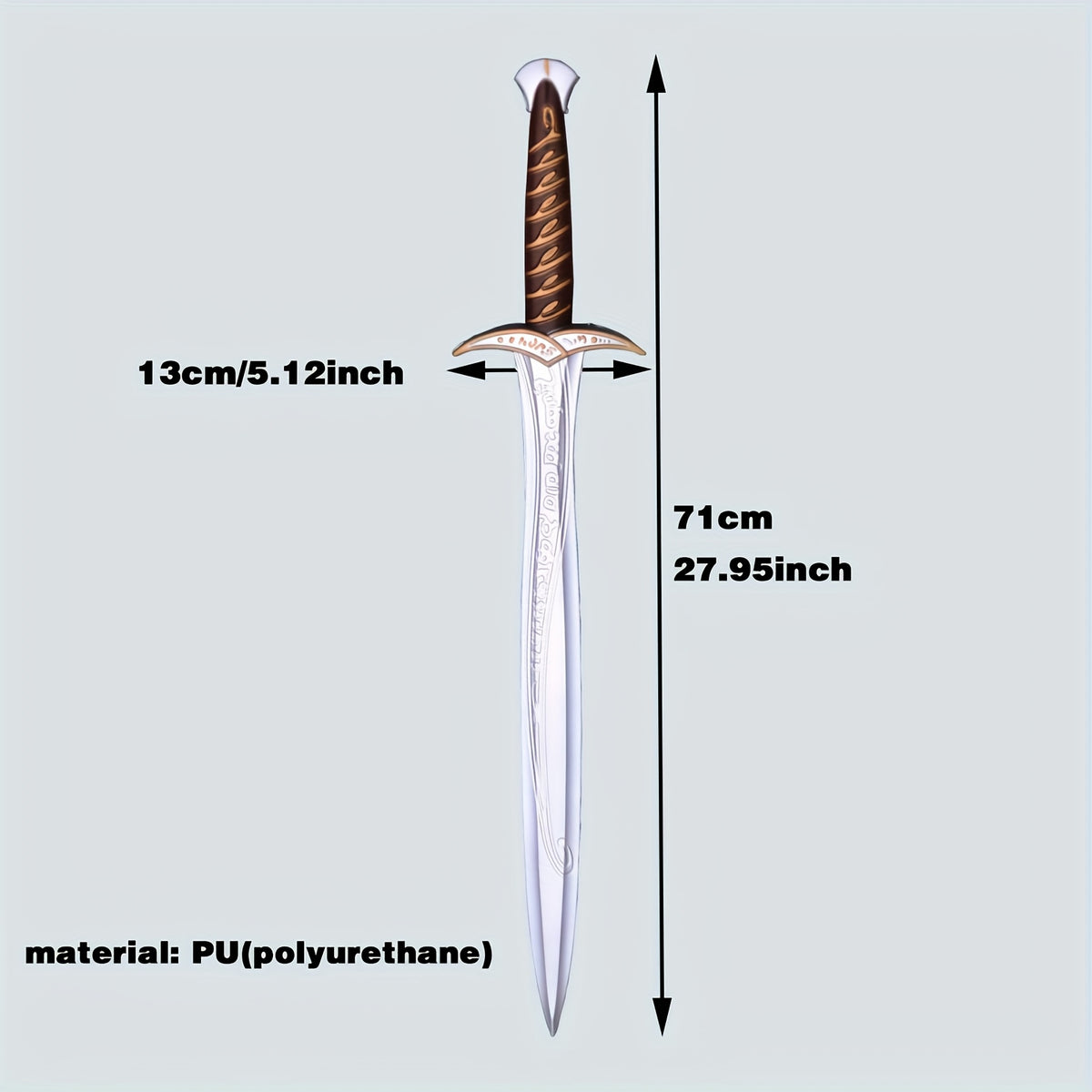 27.95 Inch Foam Prop Sword - Medieval Renaissance Style - Cosplay Gift