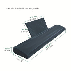 Adjustable Dustproof Piano Keyboard Cover for 88 Keys