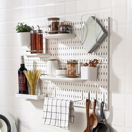 Punch Pegboard Wall Storage Rack Easy Installation Household Hole Board