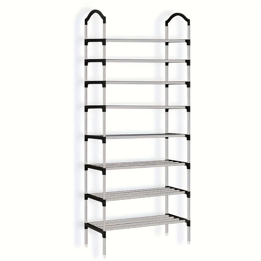 1pc Shoes Rack Easy Assembled Standing Dustproof Shoe Storage Shelf
