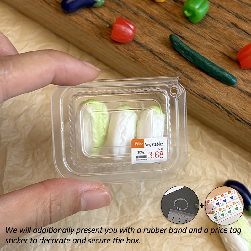 1:12 Mini Veg Boxes w/ Labels Assorted Kitchen Toy Deco