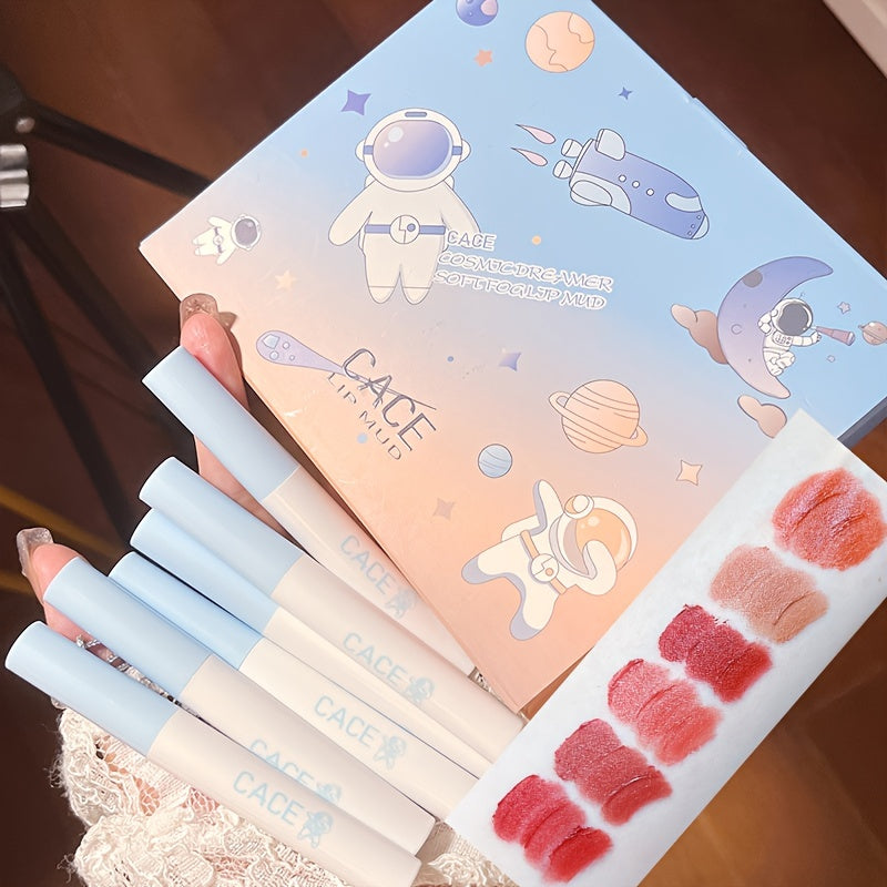 Astronaut Dreamer Lip Glaze Set - Long Lasting Waterproof Lip Gloss