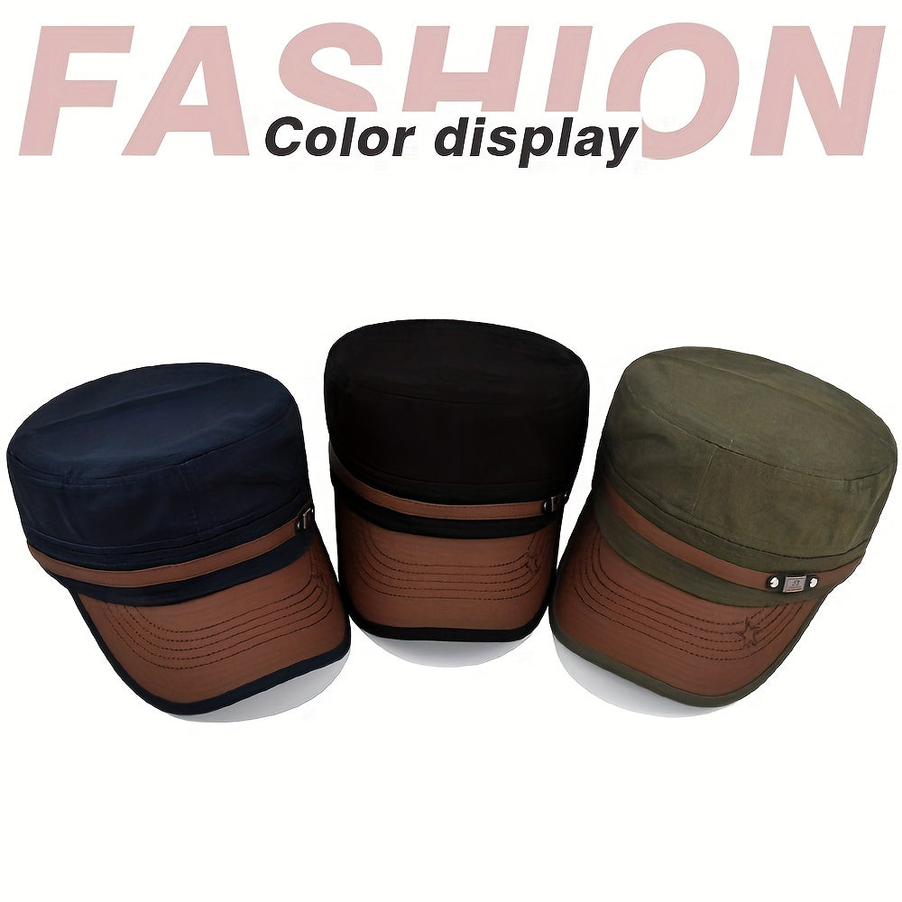 Meromibe Men's Military Cap Adjustable Hat For Outdoor Fishing Hiking