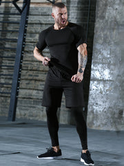 Xinso Prince Men's Compression Workout Set - Pants, Leggings, Shirts, Hoodie