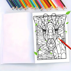 Animal Coloring Book Deluxe Edition with 22 Pages - Suitable for Adults