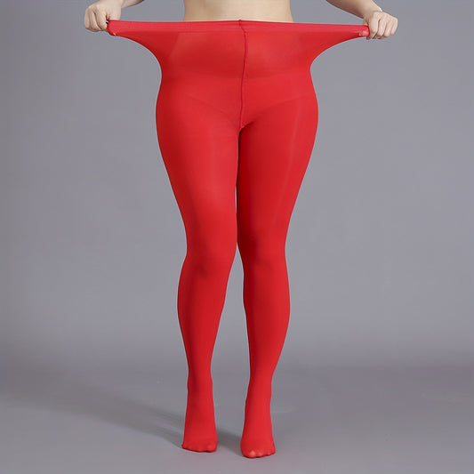  Solid High Rise Stretchy Stockings & Hosiery