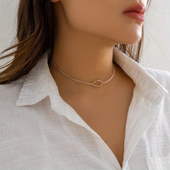 Braided Chain Necklace for Women