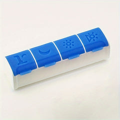 4 Compartment Medicine Organizer with Silicone Seal