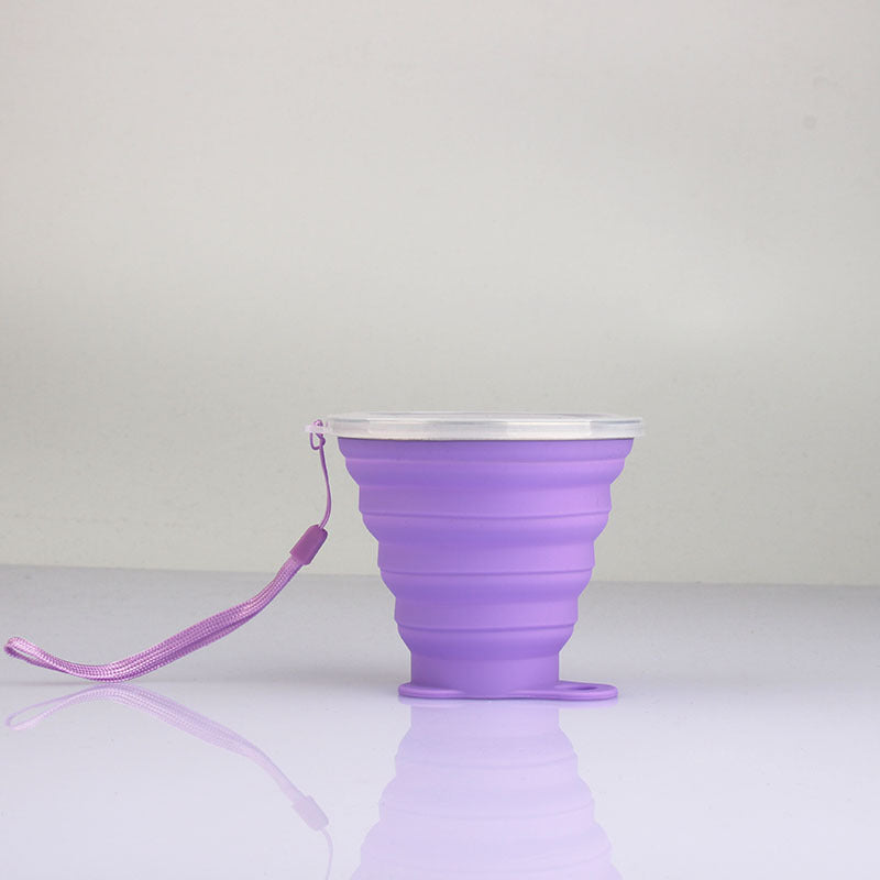 Collapsible Silicone Travel Cup with Lid