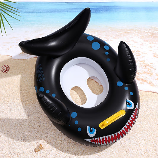 Inflatable Shark Boat Children's Swimming Seat With Handle