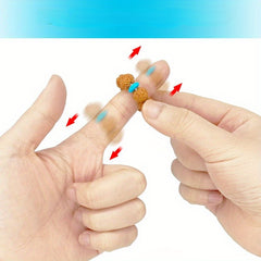 Finger Winding Ring Brown Fuzzy Texture Fidget Toy for Relax & Stress