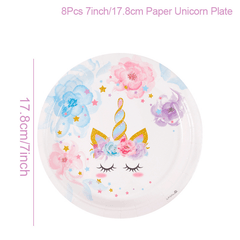 Magical Unicorn Plates for Parties & Gatherings