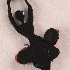 1pc Nail Beads Dancing Girl Embroidery Patch DIY Clothing Coat Accessories