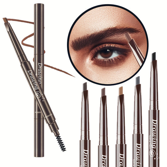 Double Ended Eyebrow Pencil Triangular Tip Easy Applying Eyebrow Shaping Pen