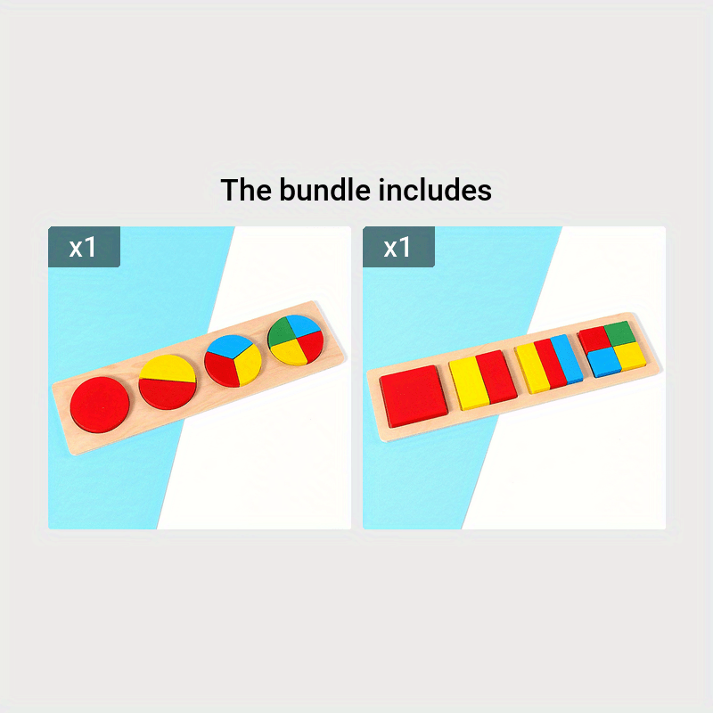 Montessori Geometric Puzzle Set for Kids