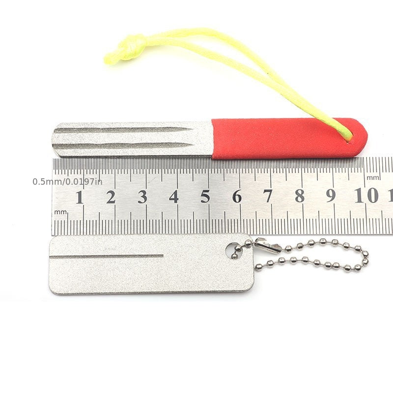 Diamond Mini Pocket Fish Hook Sharpen Tool Camp Hike Outdoor Fishing Sharpener