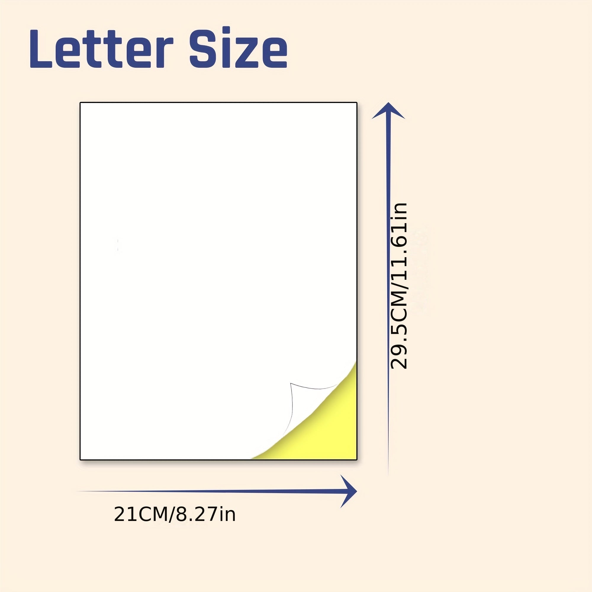 50 Sheets A4 Glossy Adhesive Paper for Printers Quick drying