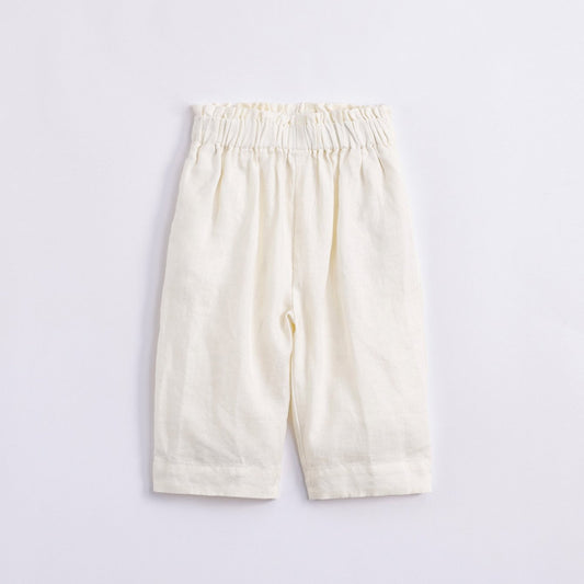 Girls Summer Elastic Linen Pants Assorted Colors Kids Lace Waist