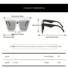 Summer Cat Eye Sunglasses Rhinestone Decorative Glasses