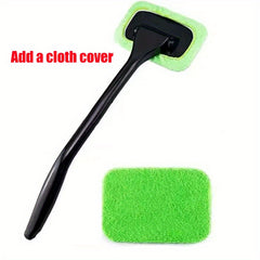 Car Window Cleaner Water Mist Removal Microfiber Towel Head Rotatable