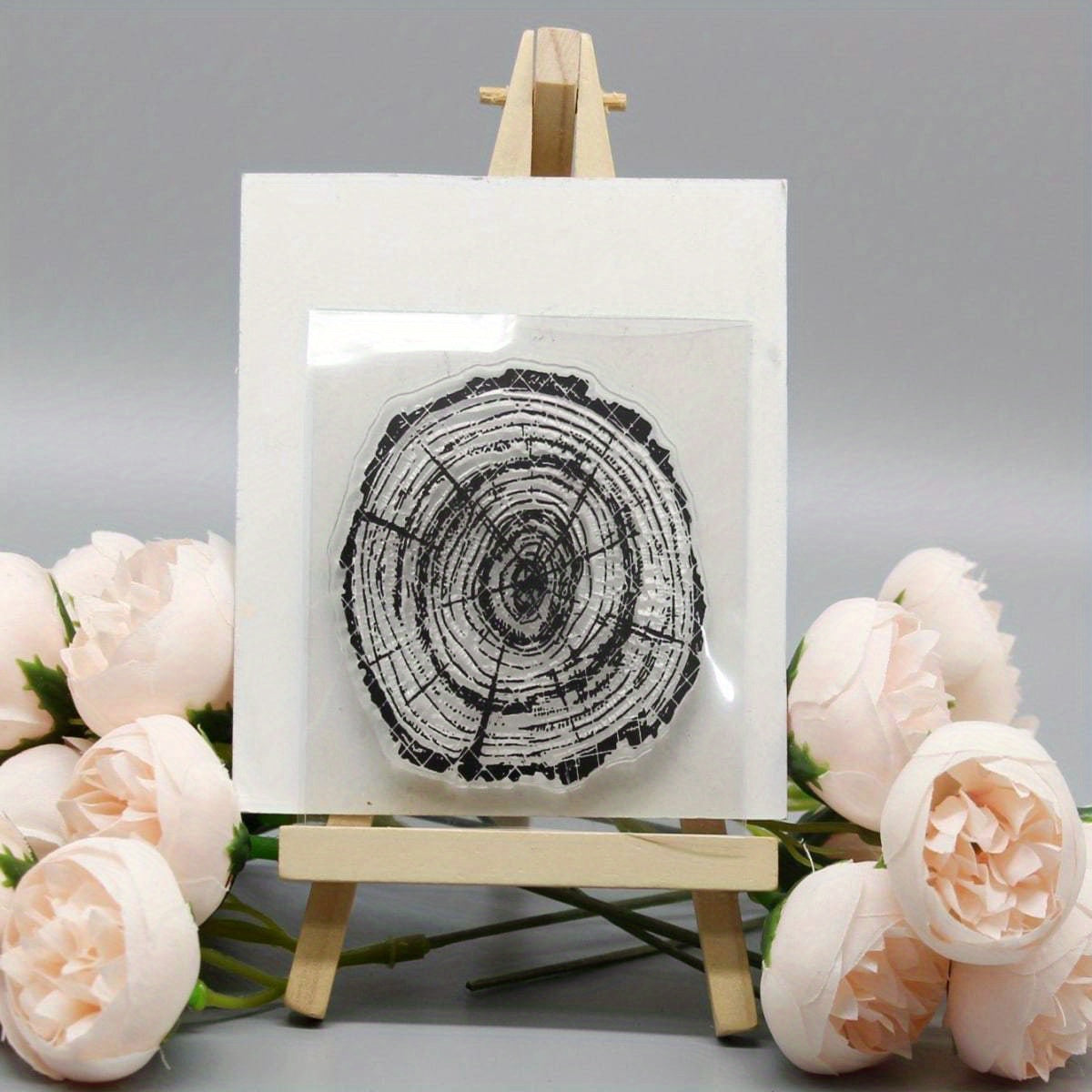 Wood Grain DIY Silicone Transparent Stamp