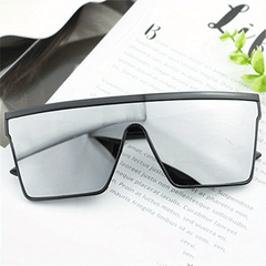 Square One piece Sunglasses For Women Men Large Mirrored UV400 Sun Shades