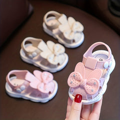Bunny Bow Kids Sandals Comfortable Secure Buckle Closure